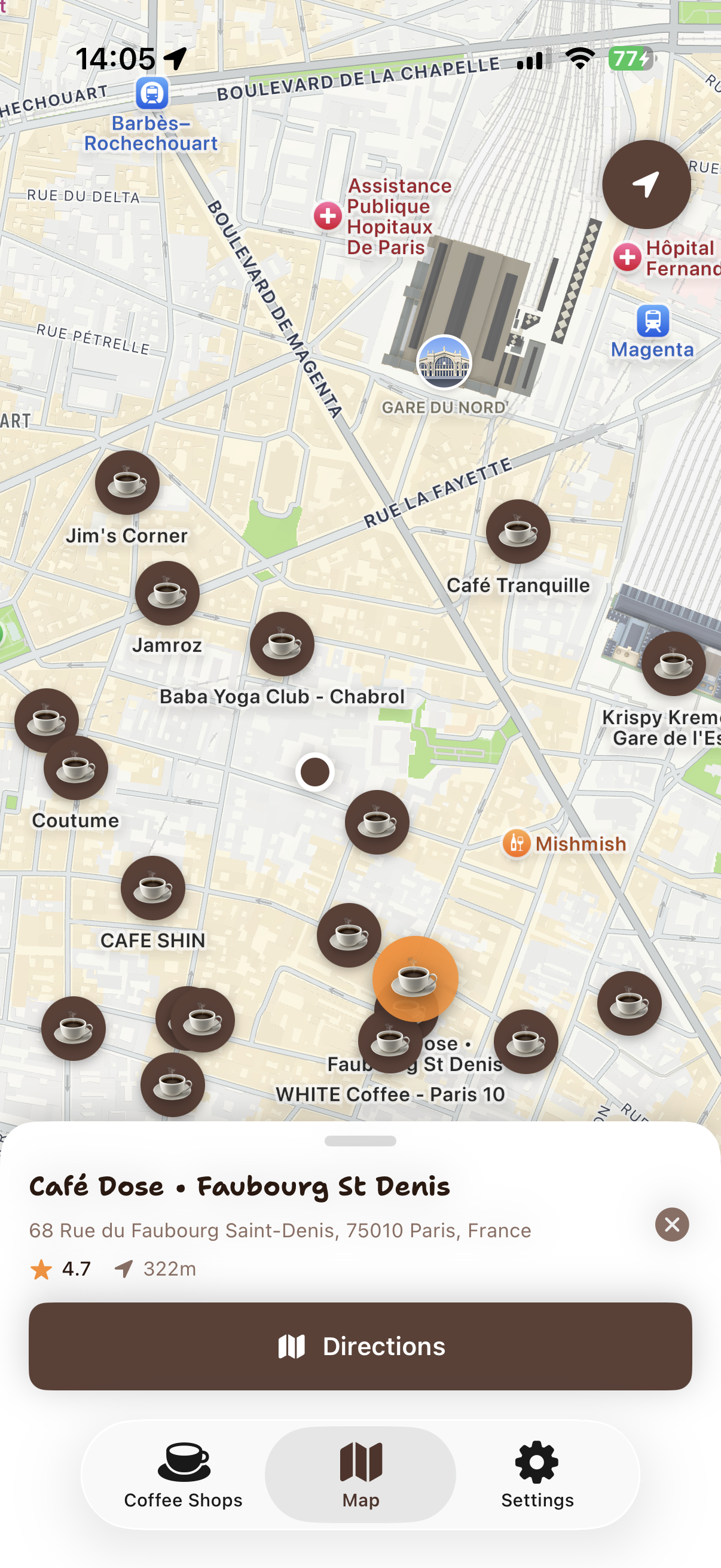 Map View - Interactive map